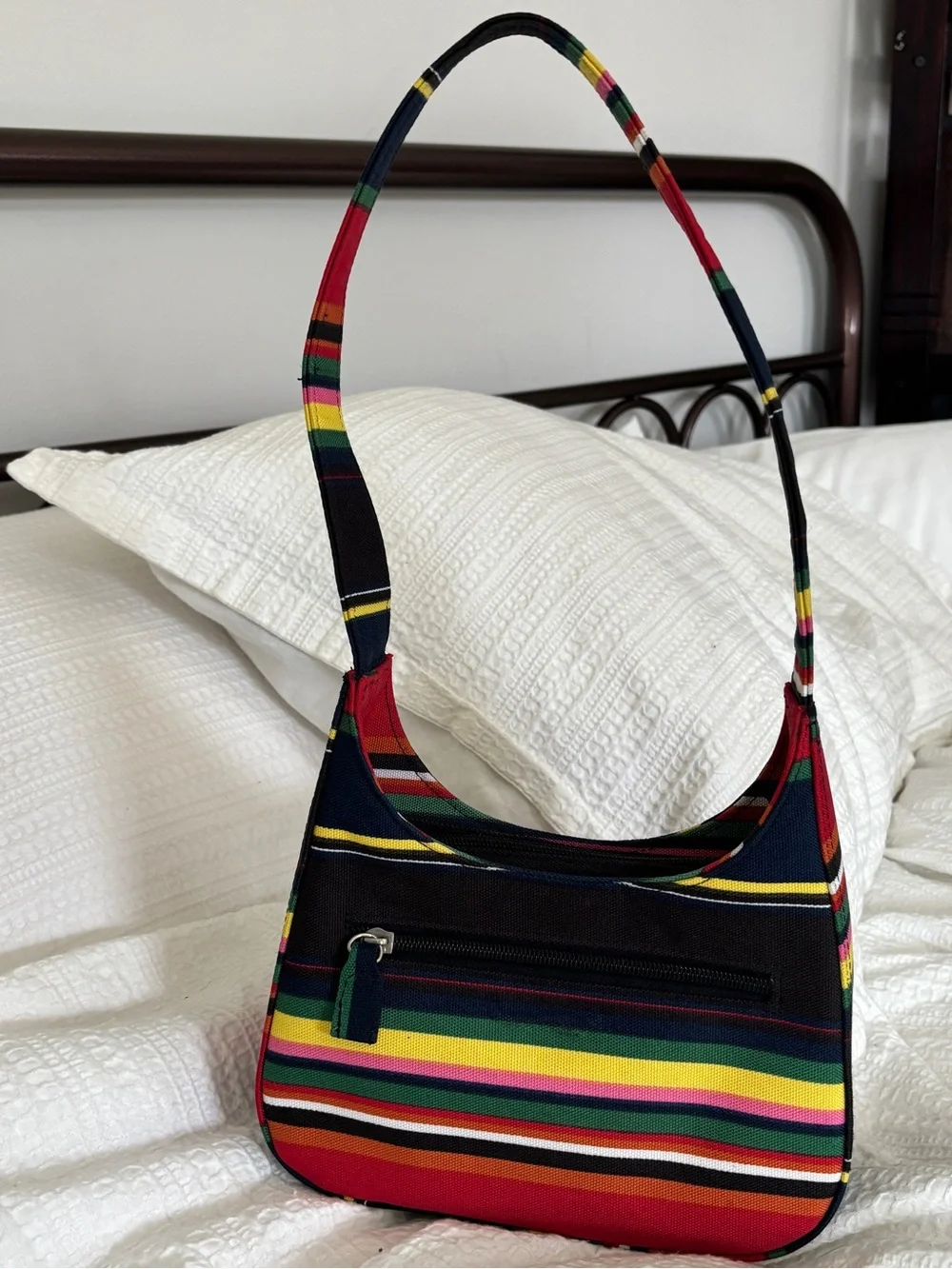 Y2K Vintage Kate Spade Striped Mini Shoulder Bag